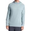 Gaiam Men’s Flow State Long Sleeve Cowl Neck Hoodie, Standard Fit, Stretch Midweight Material(Slate)