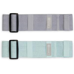 Gaiam Adjustable Hip Bands – 2-Pack Resistance Bands for Working Out, Buckle Adjustable Workout Bands with 4 Light and Medium Resistance Levels Target, Tone, and Strengthen Lower Body – 2 Pack