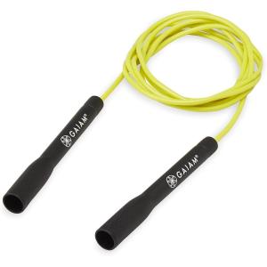 Gaiam Classic Speed Rope for Women and Men – Jumping Rope for Fitness and Exercise – Lightweight, Tangle-Free, Portable, and Adjustable Jump Rope for Training, Cardio, Aerobic Skipping