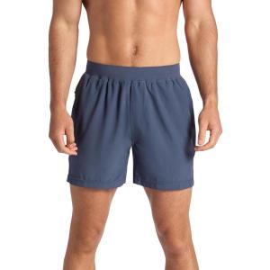 Gaiam Mens Upside 5” Short, Standard Fit, Stretch Lightweight Material, Moisture-Wicking(Cool Grey)