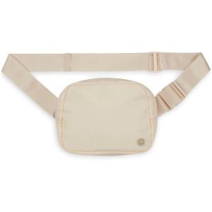 Gaiam Sidekick Waist Pack – Storage Belt Bag for Women And Men – Adjustable Belt With Lightweight Pouch For The Gym & Studio(Khaki)