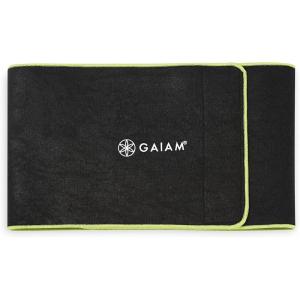 Gaiam Waist Trainer for Women and Men – Adjustable Slimmer Belt and Sweat Band for Lower-Back Support and Activated Core(8-inch (Yellow))