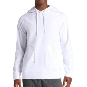 Gaiam mens Lotus Oblong Hoodie, Relaxed Fit, Stretch Heavyweight Terry Material(Stark White)