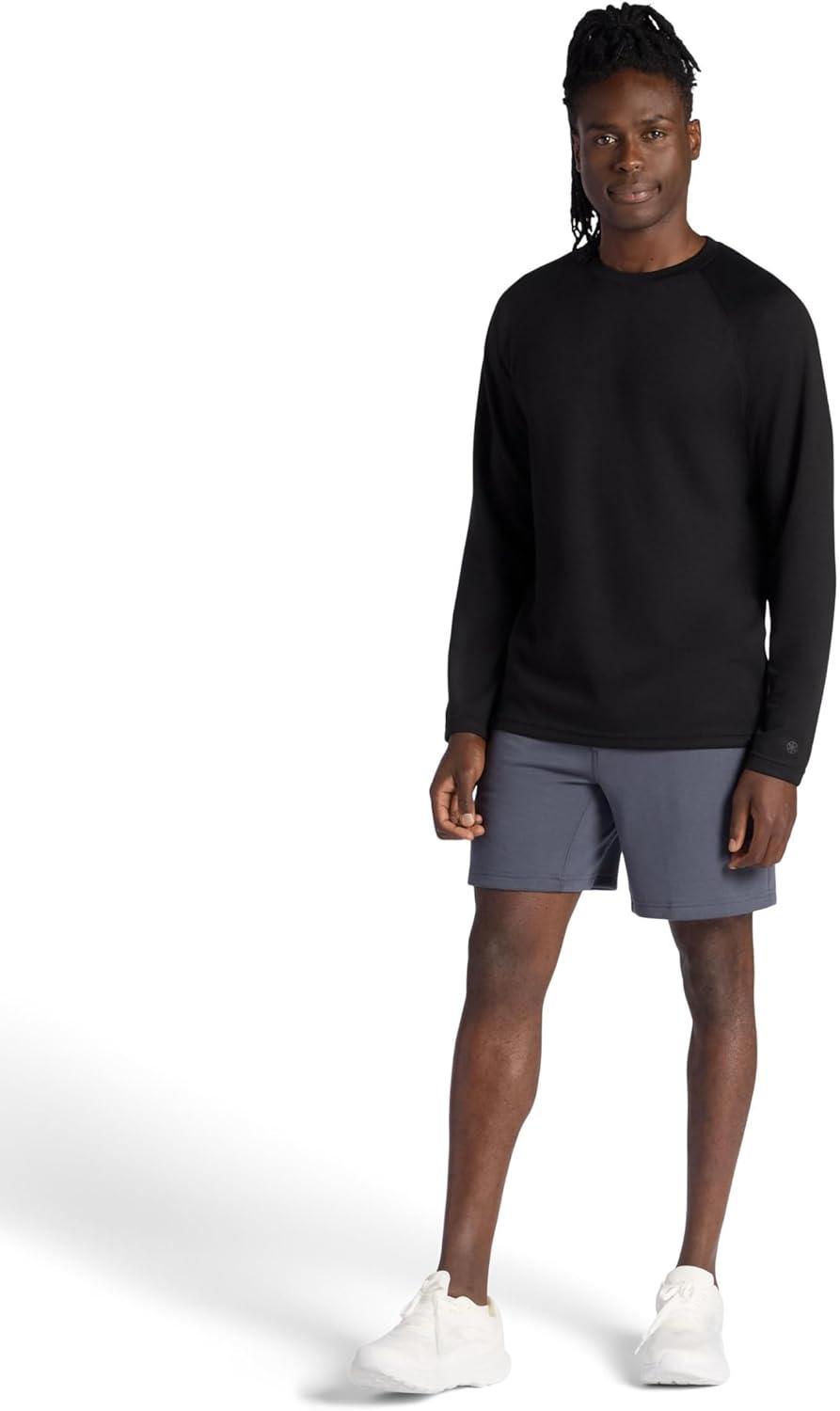imageGaiam Mens Flow State 7 Short Relaxed Fit Stretch Lightweight MaterialCool Grey