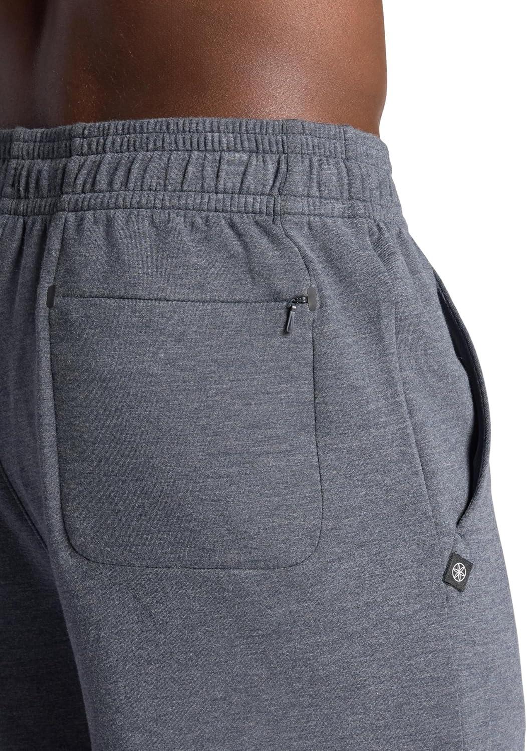 imageGaiam Mens Flow State 7 Short Relaxed Fit Stretch Lightweight MaterialCool Grey Heather