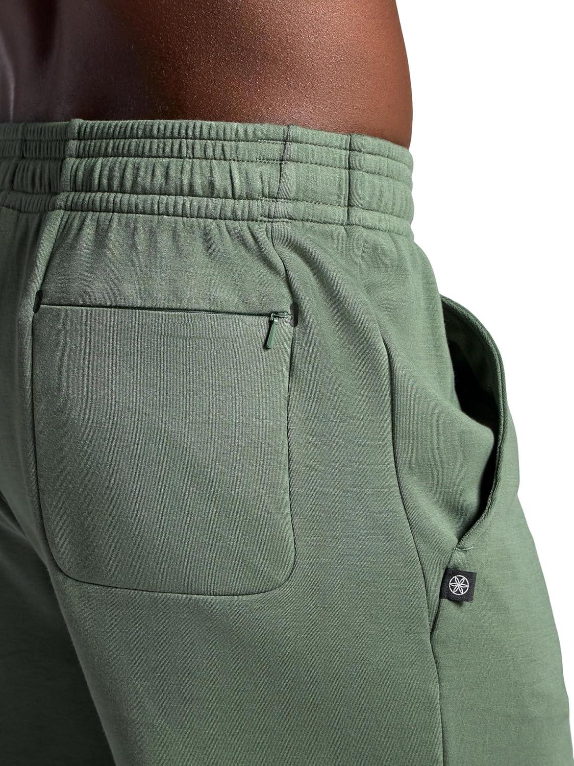 imageGaiam Mens Flow State 7 Short Relaxed Fit Stretch Lightweight MaterialDuck Green