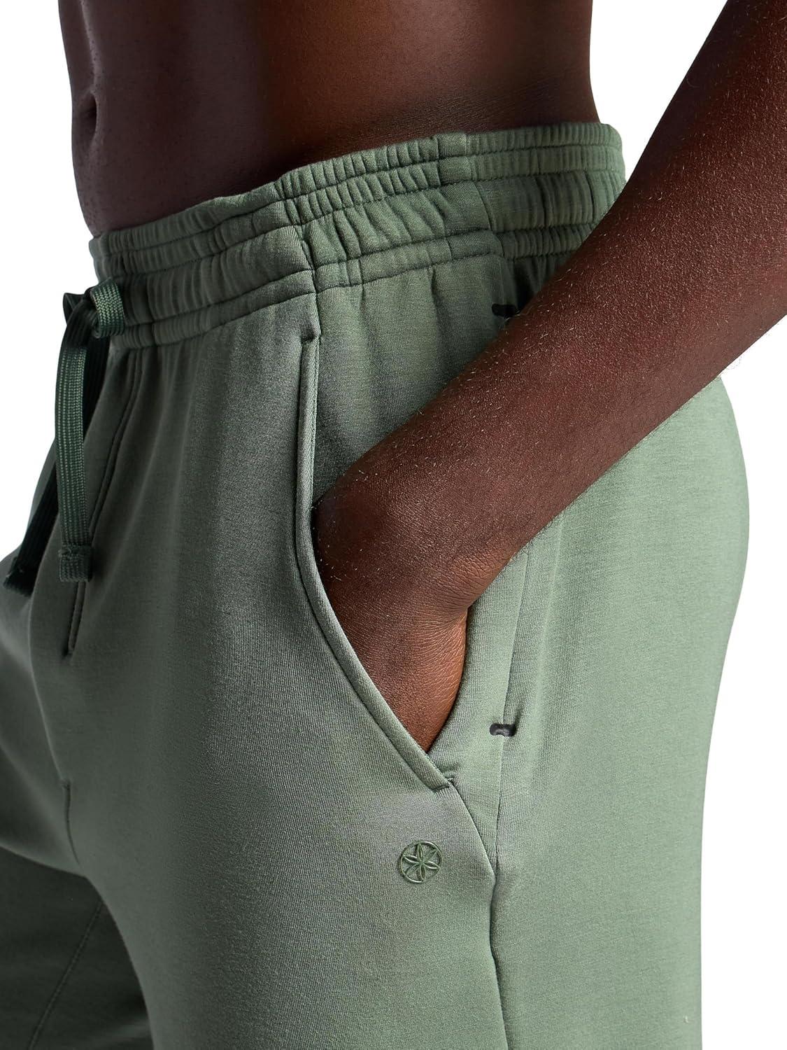 imageGaiam Mens Flow State 7 Short Relaxed Fit Stretch Lightweight MaterialDuck Green