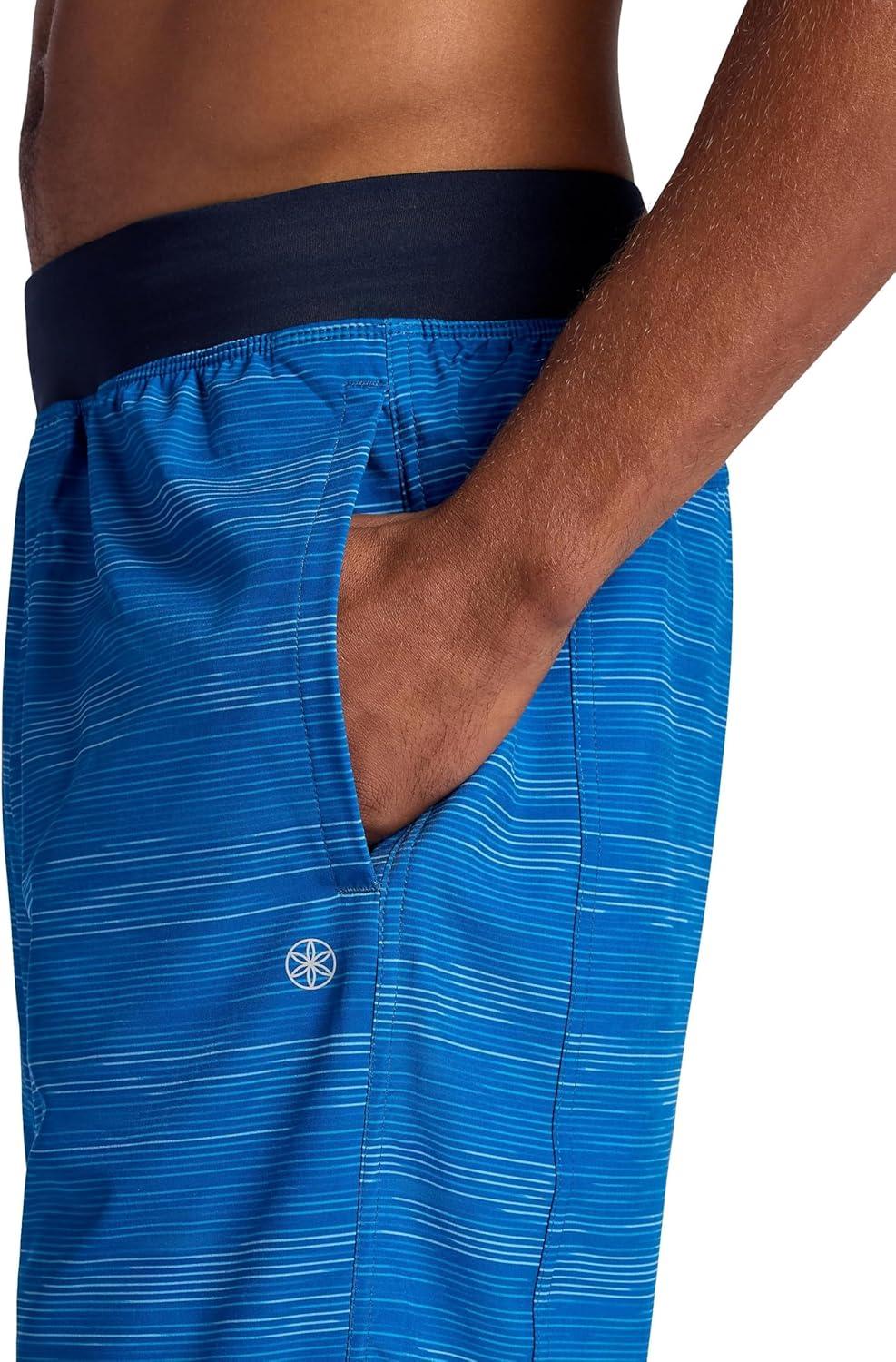 imageGaiam Mens Streak 9 Short Standard Fit Stretch Lightweight Material MoistureWickingClassic Blue