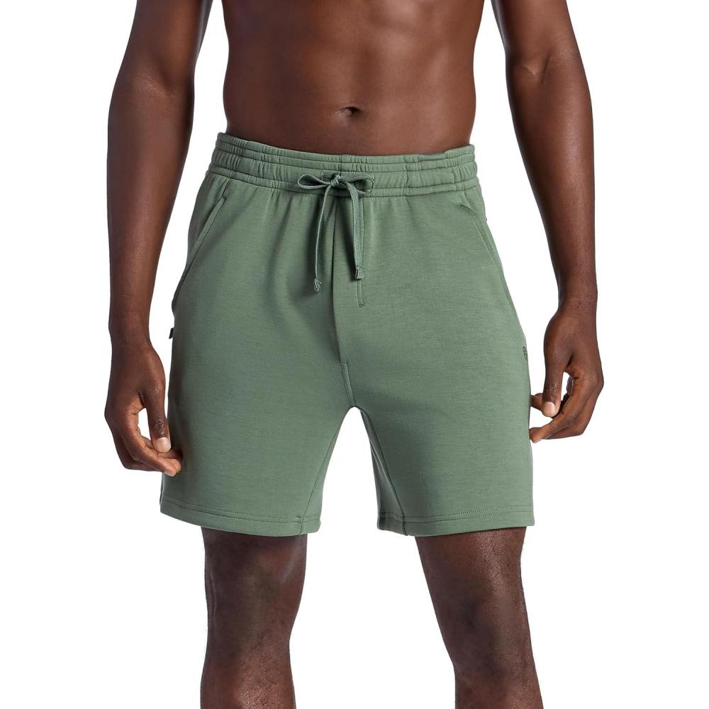 imageGaiam Mens Flow State 7 Short Relaxed Fit Stretch Lightweight MaterialDuck Green