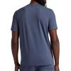 Gaiam Mens Bliss Balance Short Sleeve Henley Top(Cool Grey)