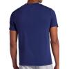 Gaiam Mens Bliss Balance Short Sleeve Henley Top(Medieval Blue)