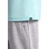 Gaiam Mens Bliss Balance Short Sleeve Henley Top(Pastel Turq)