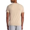 Gaiam Mens Bliss Balance Short Sleeve Henley Top(White Pepper)