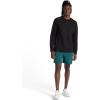 Gaiam Mens Flow State 7” Short, Relaxed Fit, Stretch Lightweight Material(Deep Teal)