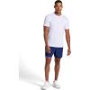 Gaiam Mens Lunge 5” Short, Standard Fit, Stretch Lightweight Material, Moisture-Wicking(Medieval Blue)