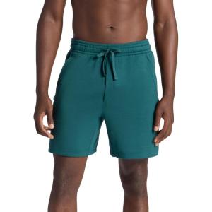 Gaiam Mens Flow State 7” Short, Relaxed Fit, Stretch Lightweight Material(Deep Teal)