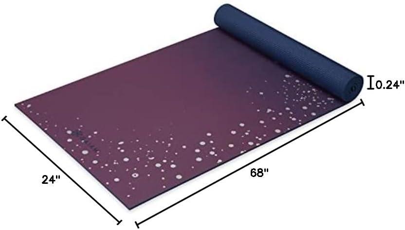 imageGaiam Yoga Mat Premium 6mm Print Extra Thick Non Slip Exercise amp Fitness Mat for All Types of Yoga Pilates amp Floor Workouts 68L x 24W x 6mm ThickSublime Sky