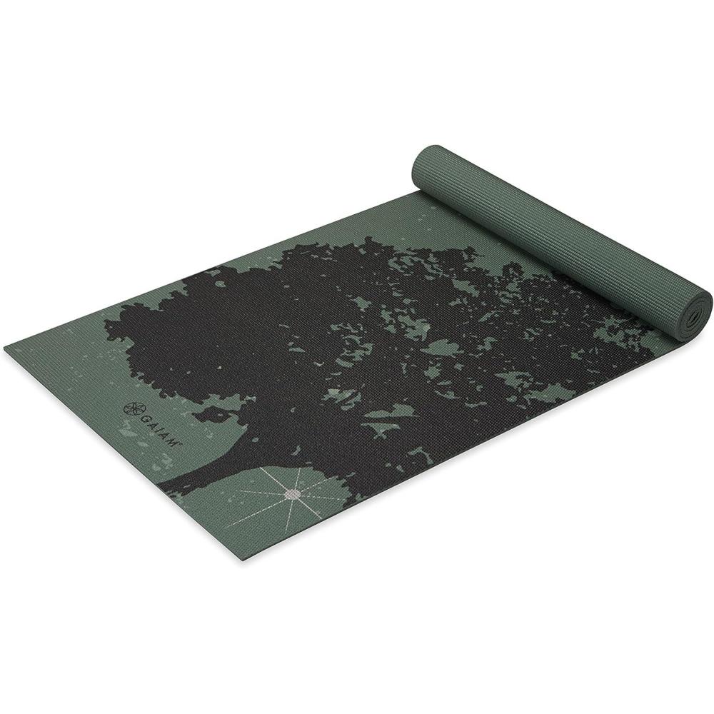 imageGaiam Yoga Mat Premium 6mm Print Extra Thick Non Slip Exercise amp Fitness Mat for All Types of Yoga Pilates amp Floor Workouts 68L x 24W x 6mm ThickLuminary