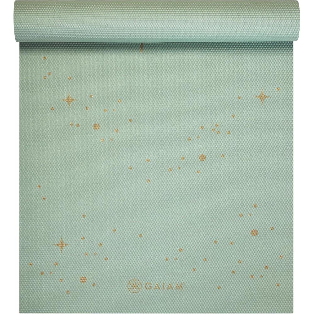 imageGaiam Yoga Mat Premium 6mm Print Extra Thick Non Slip Exercise amp Fitness Mat for All Types of Yoga Pilates amp Floor Workouts 68L x 24W x 6mm ThickSupernova SKY
