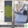 Gaiam Yoga Mat – Premium 6mm Print Extra Thick Non Slip Exercise & Fitness Mat for All Types of Yoga, Pilates & Floor Workouts (68″L x 24″W x 6mm Thick)(Citron Sundial)