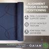 Gaiam Yoga Mat – Premium 6mm Print Extra Thick Non Slip Exercise & Fitness Mat for All Types of Yoga, Pilates & Floor Workouts (68″L x 24″W x 6mm Thick)(Alignment Print (Ink))