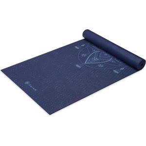 Gaiam Yoga Mat – Premium 6mm Print Extra Thick Non Slip Exercise & Fitness Mat for All Types of Yoga, Pilates & Floor Workouts (68″L x 24″W x 6mm Thick)(Celestial Blue)