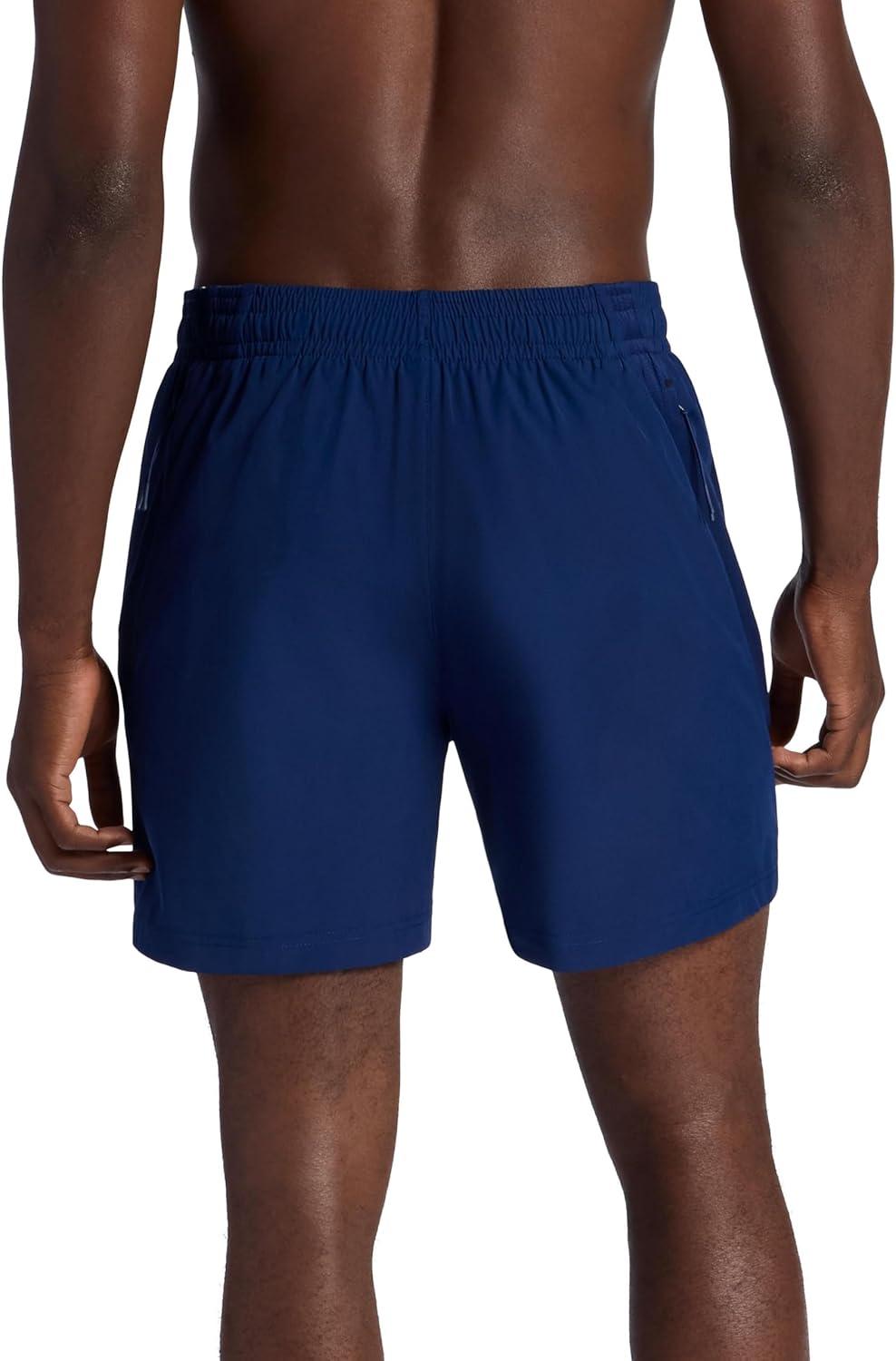 imageGaiam Mens Veda 5 Short with Brief Standard Fit Stretch Lightweight MaterialMedieval Blue