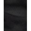 Gaiam Mens Cozy & Cool Long Sleeve Crewneck Top, Standard Fit, Stretch Midweight Micro Waffle Jacquard Material(Black)