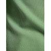 Gaiam Mens Cozy & Cool Long Sleeve Crewneck Top, Standard Fit, Stretch Midweight Micro Waffle Jacquard Material(Loden Frost)