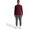 Gaiam Mens Cozy & Cool Long Sleeve Crewneck Top, Standard Fit, Stretch Midweight Micro Waffle Jacquard Material(Port Royale)