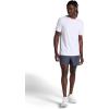 Gaiam Mens Veda 5” Short with Brief, Standard Fit, Stretch Lightweight Material(Cool Grey)