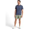 Gaiam Mens Veda 5” Short with Brief, Standard Fit, Stretch Lightweight Material(Sea Spray)