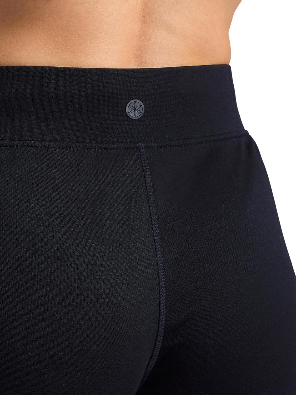 imageGaiam Womens Hudson Straight Pant Relaxed Fit 285 Inseam Stretch Midweight MaterialBlack Tap Shoe