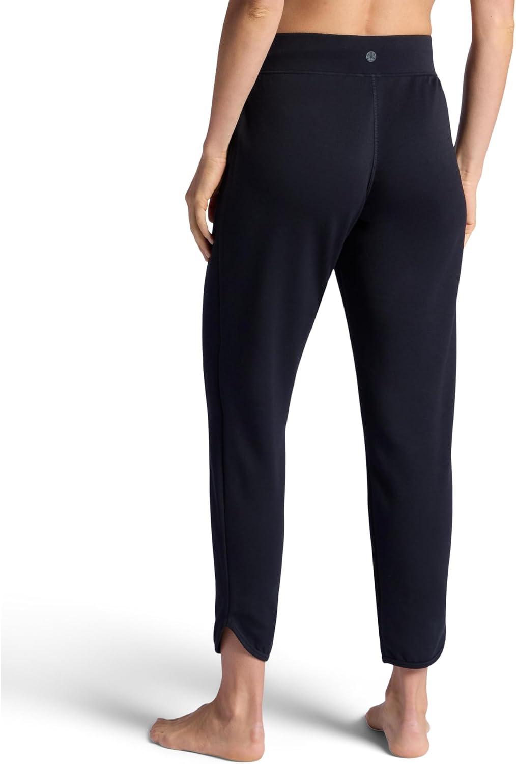 imageGaiam Womens Hudson Straight Pant Relaxed Fit 285 Inseam Stretch Midweight MaterialBlack Tap Shoe