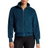 Gaiam Women’s Sherpa Jacket, Cropped Fit, Stretch Heavyweight Material(Reflecting Pond)