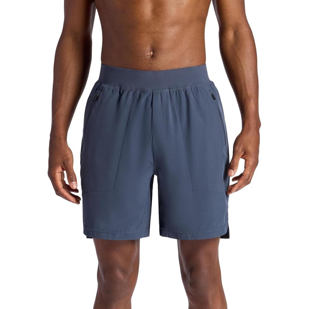 imageGaiam Mens Nomad 7 Short Standard Fit Stretch Lightweight Material MoistureWickingCool Grey