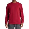 Gaiam mens Namaste Crewneck Top, Relaxed Fit, Stretch Heavyweight Terry Material(Biking Red)