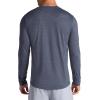Gaiam Men’s Breathe Ease Long Sleeve Crewneck Top(Cool Grey Heather)
