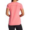 Gaiam Women’s Everyday Performance Crewneck T-Shirt, Slim Fit, Stretch Lightweight Material, Moisture-Wicking(Hibiscus Heather)