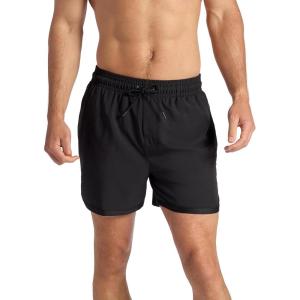 Gaiam Men’s Lunge 5” Short, Standard Fit, Stretch Lightweight Material, Moisture-Wicking(Black)