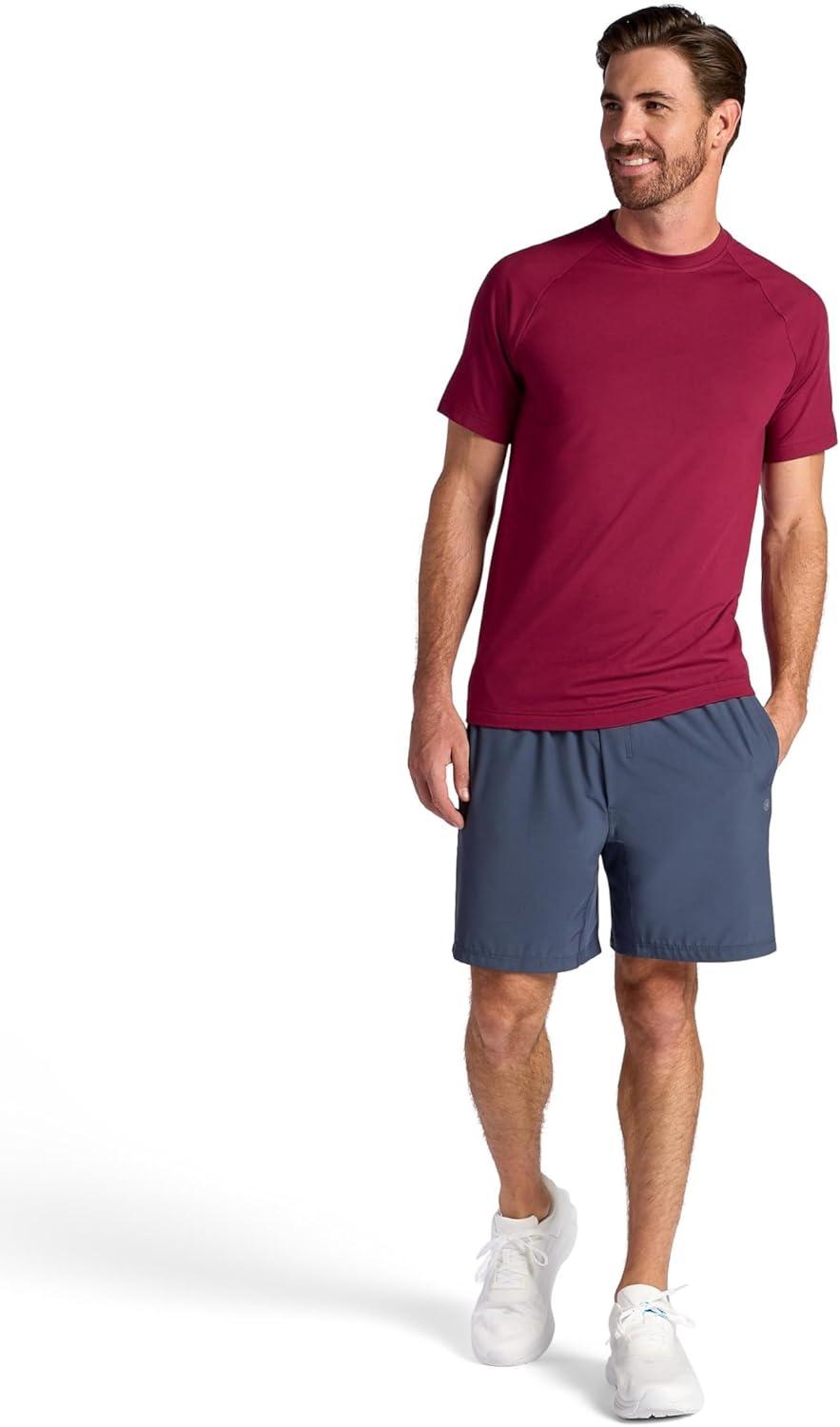 imageGaiam Mens Supine Crewneck Top Relaxed Fit Stretch Midweight MaterialBeet