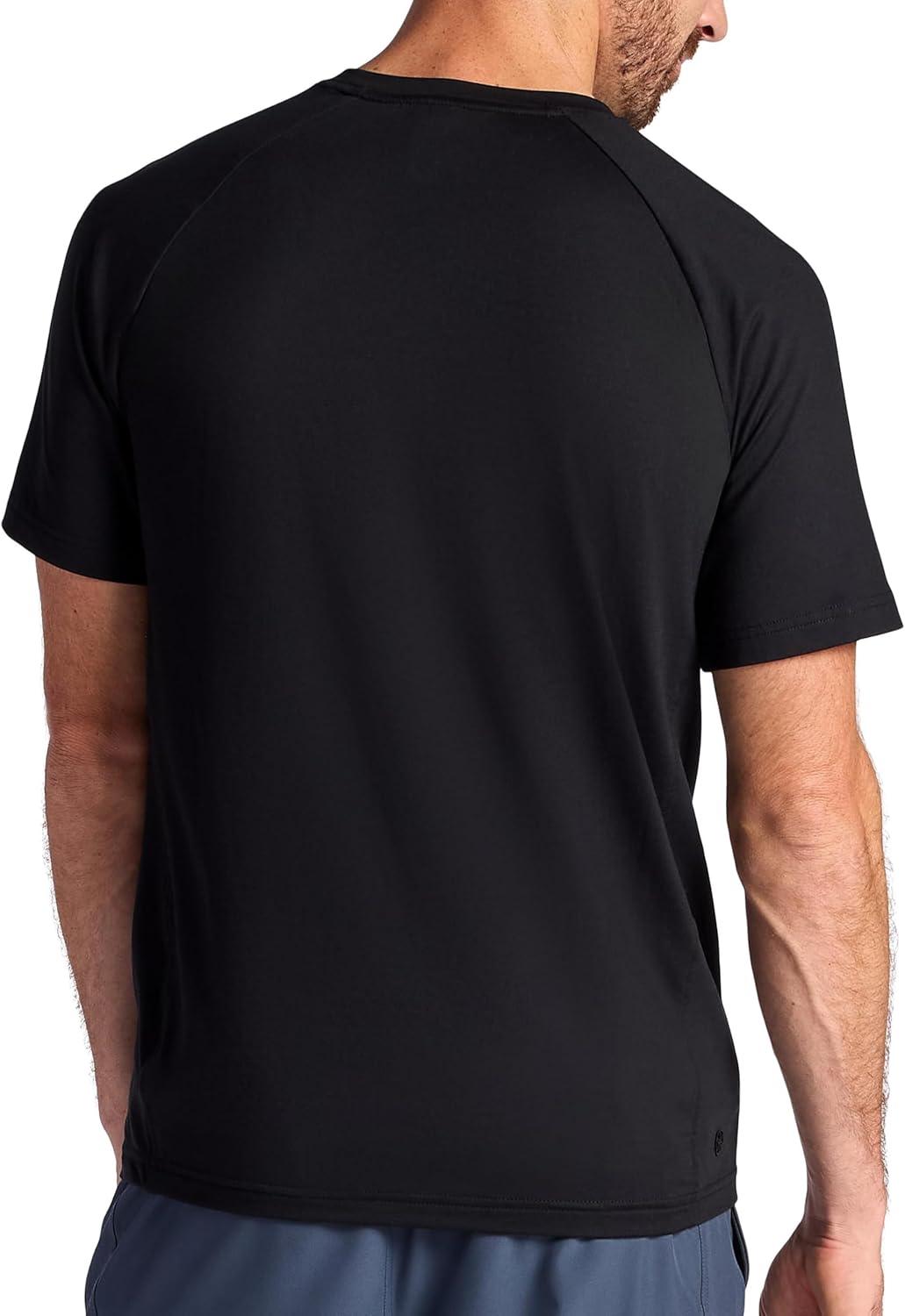 imageGaiam Mens Supine Crewneck Top Relaxed Fit Stretch Midweight MaterialBlack