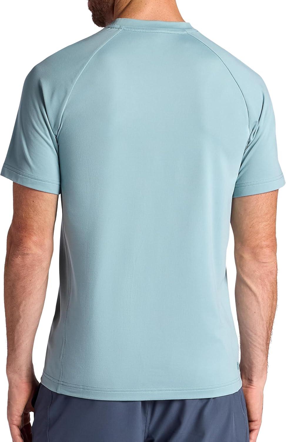 imageGaiam Mens Supine Crewneck Top Relaxed Fit Stretch Midweight MaterialSlate