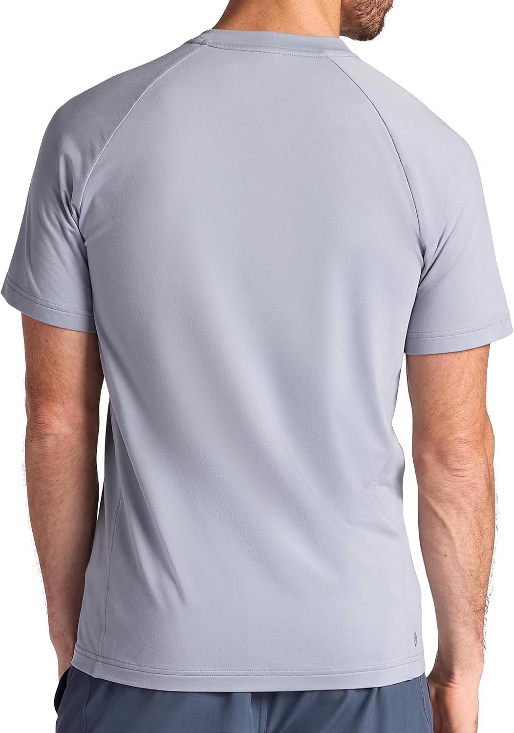 imageGaiam Mens Supine Crewneck Top Relaxed Fit Stretch Midweight MaterialSleet