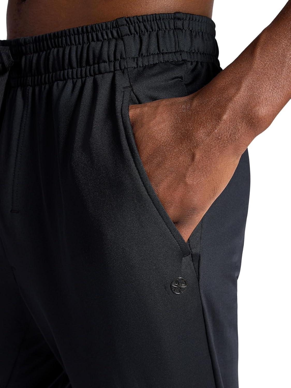 imageGaiam Mens Zen Flex Jogger Standard Fit 30 Inseam Stretch Midweight MaterialBlack