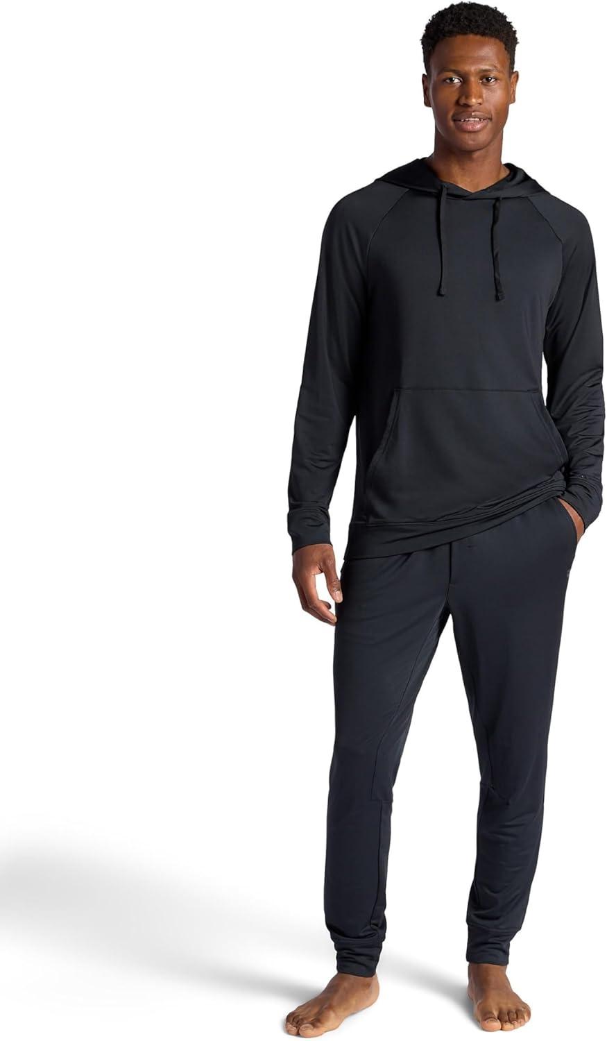 imageGaiam Mens Zen Flex Jogger Standard Fit 30 Inseam Stretch Midweight MaterialBlack
