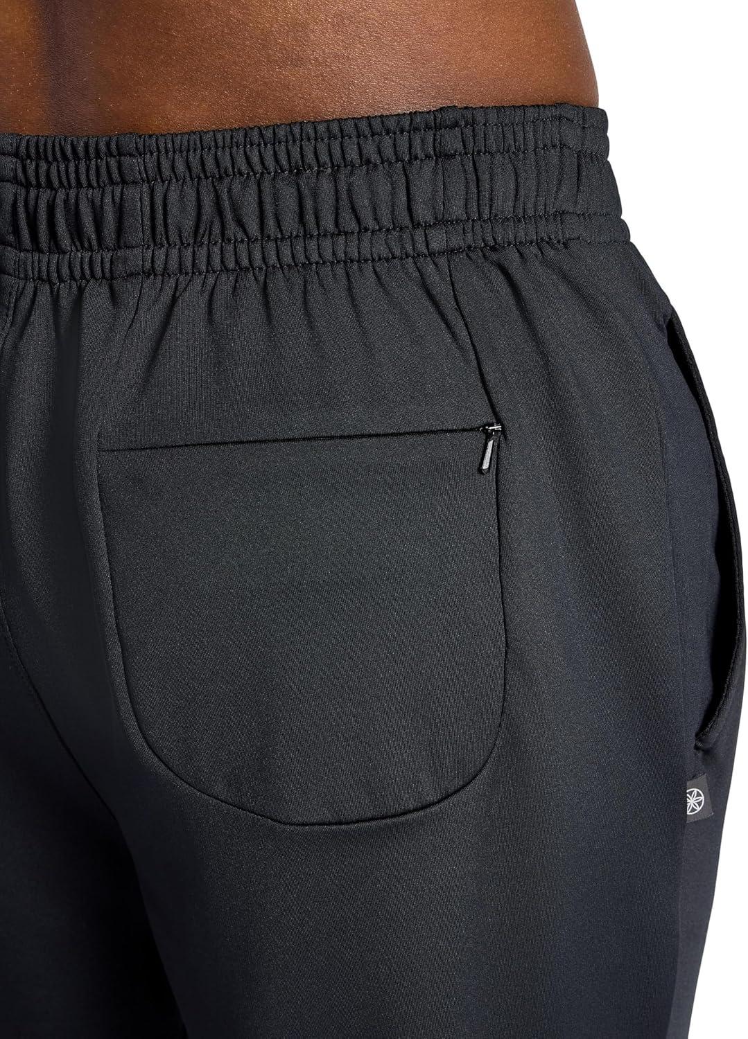 imageGaiam Mens Zen Flex Jogger Standard Fit 30 Inseam Stretch Midweight MaterialBlack