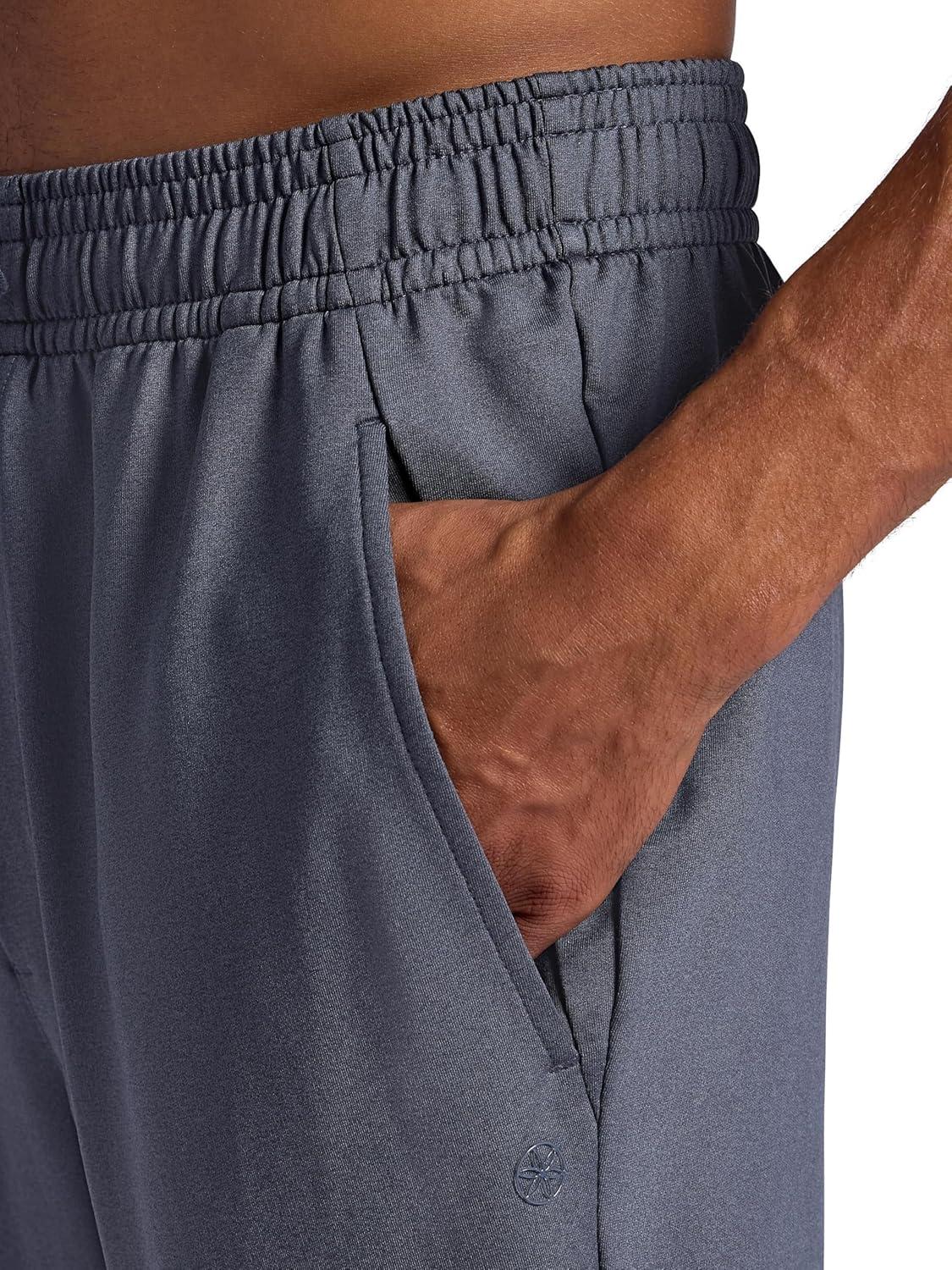 imageGaiam Mens Zen Flex Jogger Standard Fit 30 Inseam Stretch Midweight MaterialCool Grey Heather