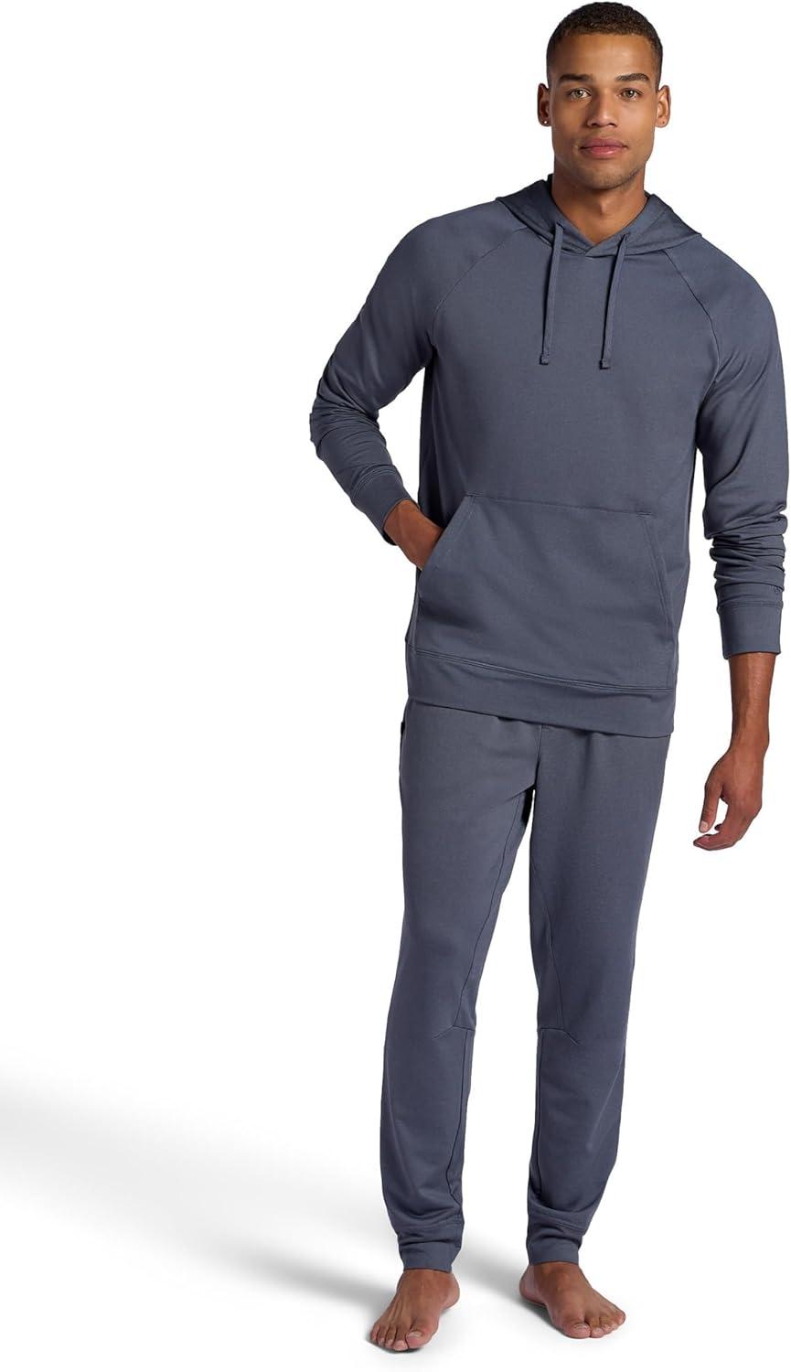 imageGaiam Mens Zen Flex Jogger Standard Fit 30 Inseam Stretch Midweight MaterialCool Grey Heather