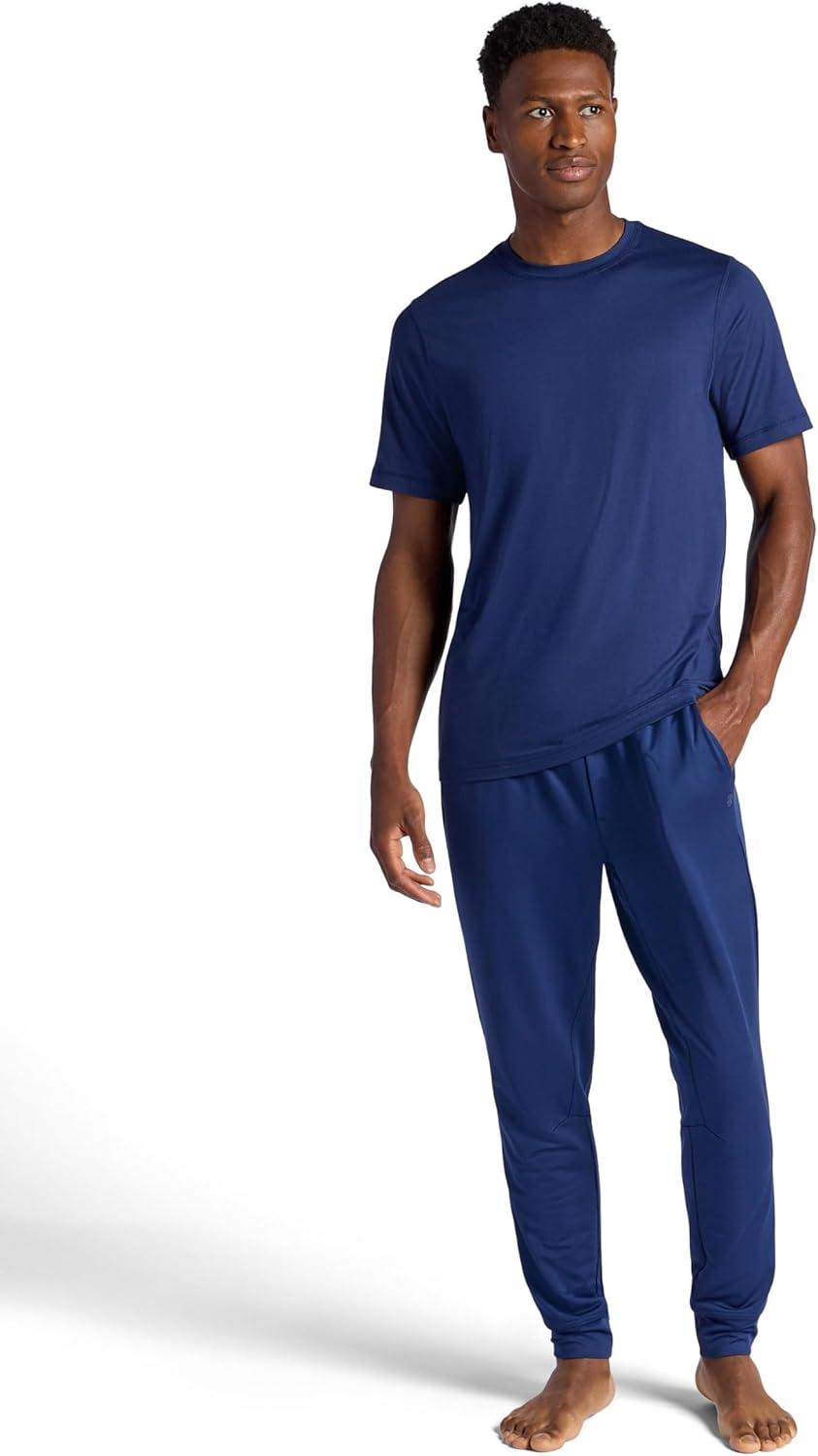 imageGaiam Mens Zen Flex Jogger Standard Fit 30 Inseam Stretch Midweight MaterialMedieval Blue